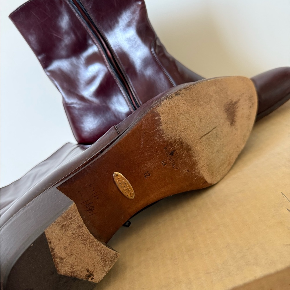 Celebrity Owned  Leather Ankle Boots - Picture 2 of 6